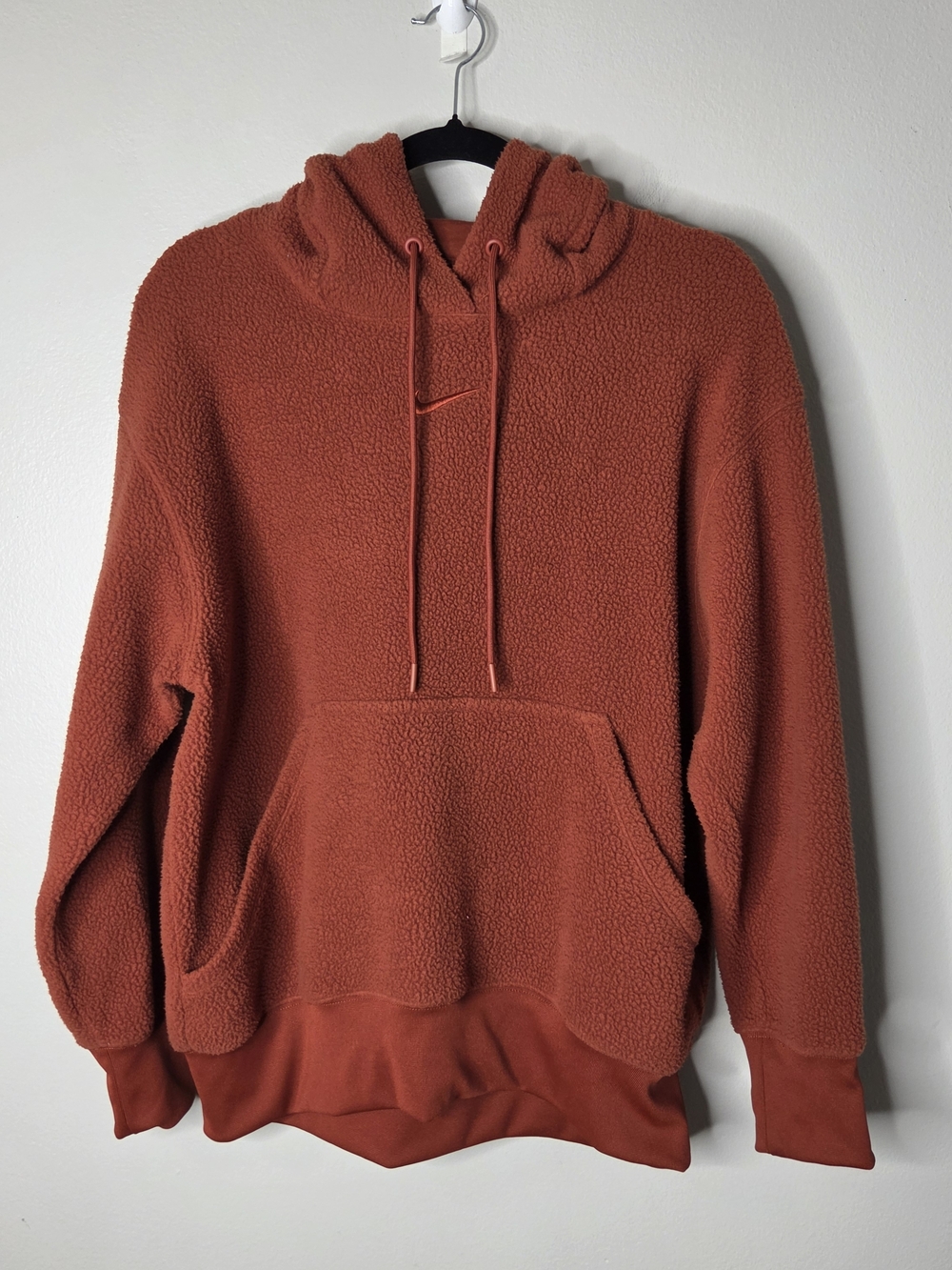 Nike Sportswear Burnt Orange Oversized Sweatshirt Center Swoosh
